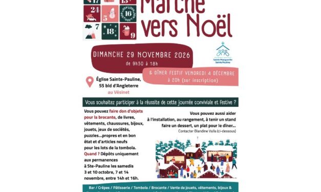 Marché vers Noël 2026 : réservez les dates !